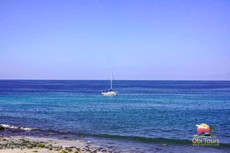 A sailboat on Banderas Bay